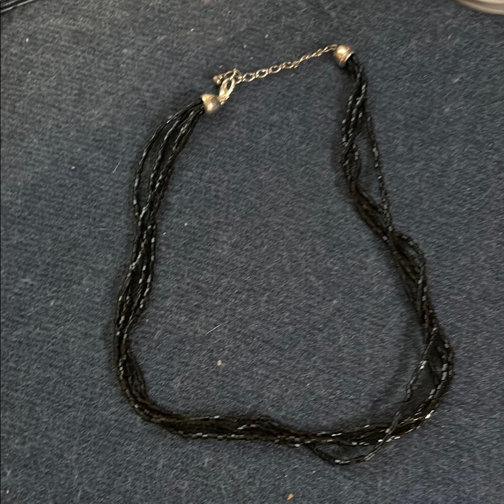 Elegant Black Beaded Necklace